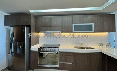 RENTA. Santa Fe Juriquilla - Departamento amueblado, 3 recámaras, amenidades