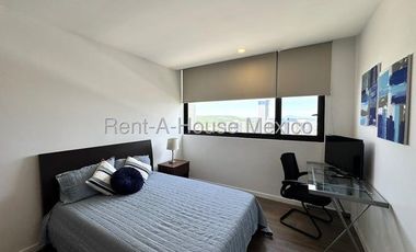 RENTA. Santa Fe Juriquilla - Departamento amueblado, 3 recámaras, amenidades