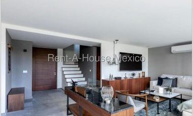 RENTA. Santa Fe Juriquilla - Departamento amueblado en planta baja, 3 recámaras