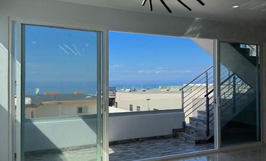 Casa nueva en venta Rancho del Mar en Rosarito con vista al mar