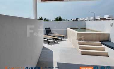 Casa en venta de 3 recámaras  amueblada muy cerca de playa de Chelem Yucatán