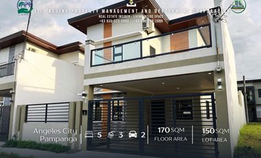 FOR RENT – Spacious 4-Bedroom Semi-Furnished 2-Storey House in a Secured Subdivision between Angeles City and San Fernando, Pampanga