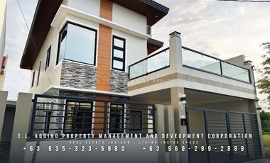 FOR RENT – Spacious 4-Bedroom Semi-Furnished 2-Storey House in a Secured Subdivision between Angeles City and San Fernando, Pampanga