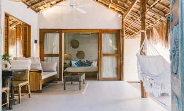 Two private luxury villas in El Nido for sale with pools, profitable business, walking distance to Nacpan Beach