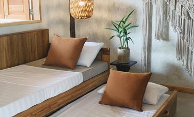 Two private luxury villas in El Nido for sale with pools, profitable business, walking distance to Nacpan Beach