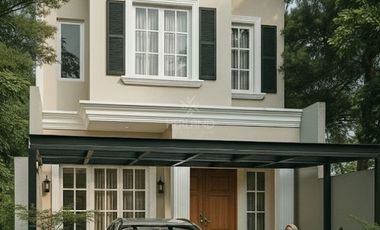 10 Menit dari Kampus UPI Setiabudi, dijual Rumah Gaya American Classic Bonus Kolam Renang di Sersan Bajuri Cihideung Lembang