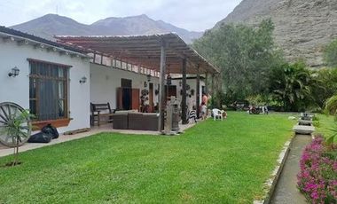 LUNAHUANA, CATAPALLA  VENTA DE HERMOSA CASA DE CAMPO CON PISCINA Y FRUTALES 2,726 M2