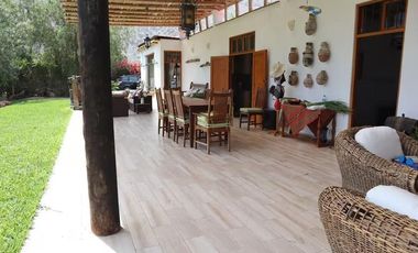 LUNAHUANA, CATAPALLA  VENTA DE HERMOSA CASA DE CAMPO CON PISCINA Y FRUTALES 2,726 M2