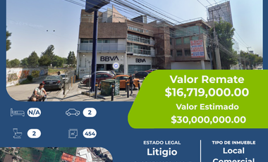 Local comercial con oficinas en venta en San Mateo Cuautepec, Tultitlán, 5 niveles, 16 estacionamientos, 454 m² construcción