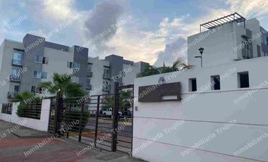 RENTO DEPARTAMENTO AMUEBLADO EN EL PONIENTE DE VERACRUZ, AUN LADO DE DREAMS LAGOONS