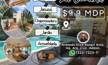 Hermosa Casa “la Cumbre” Dos Niveles, con Alberca, Jacuzzi, Chapoteadero y Jardín.