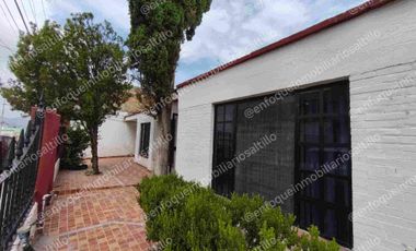 VENTA DE CASA ZONA CENTRO SALTILLO, COAH. DE UNA SOLA PLANTA