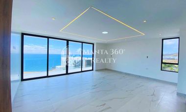 Venta de casa dúplex con vista al mar y piscina privada en Ciudad del Mar, Manta, Ecuador