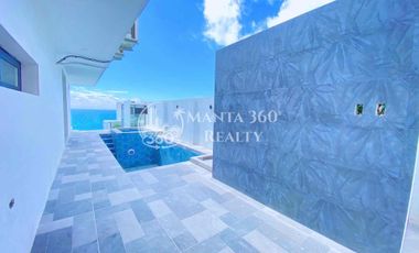 Venta de casa dúplex con vista al mar y piscina privada en Ciudad del Mar, Manta, Ecuador