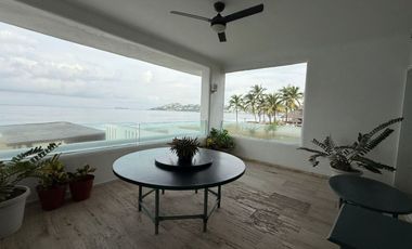 Departamento en Venta amueblado Frente al Mar en Manzanillo