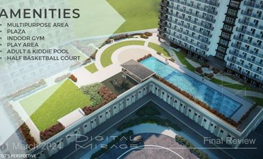 PRE SELLING STUDIO CONDO IN VERMOSA CAVITE DE LASALLE ZOBEL DAANG HARI