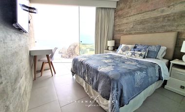 Alquiler casa en Playa La Escondida , Asia. Vista directa al Mar, con piscina