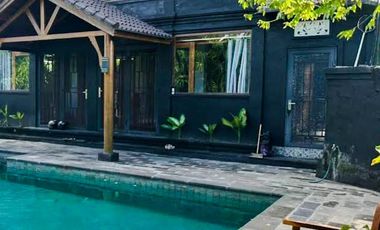 FOR SALE VILLA WITH LARGE GARDEN AND SWIMMING POOL WITH SEA VIEW AT GIANYAR BALI