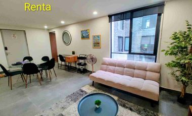 Departamento amueblado en renta, Cuajimalpa, Santa Fe, CdMx