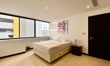 Suite amoblada en alquiler, Torres Bellini I-II, Puerto Santa Ana.