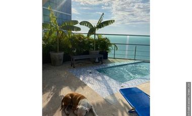 Penthouse de lujo con piscina privada y vista 360° al mar, ciudad antigua, bahia en Bocagrande, Cartagena.