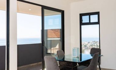 Departamento en renta | Terraza con vista al mar | Pedregal Playitas, Ensenada