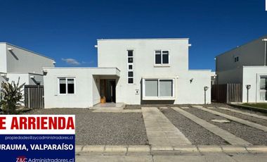 SE ARRIENDA CASA EN EXCLUSIVO CONDOMINIO, CURAUMA