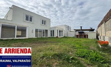 SE ARRIENDA CASA EN EXCLUSIVO CONDOMINIO, CURAUMA