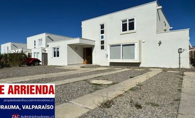 SE ARRIENDA CASA EN EXCLUSIVO CONDOMINIO, CURAUMA