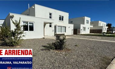 SE ARRIENDA CASA EN EXCLUSIVO CONDOMINIO, CURAUMA