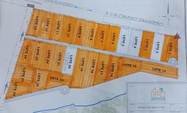 SE VENDE Lotes campestres Quntas del Ocaso con escritura individual