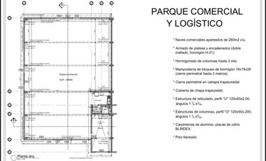 NAVES Y GALPONES O DEPOSITOS INDUSTRIALES - PREVENTA EN SAN VICENTE - NAVES DE 560m2