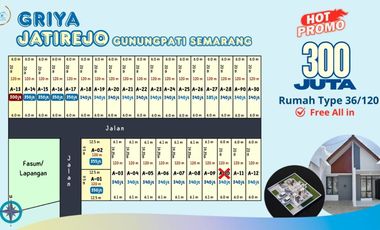 Rumah Ready siap huni bisa KPR jatirejo gunungpati