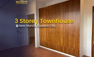 3 Storey Townhouse For Sale in New Manila, Quezon City