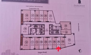 Brand New PARKWAY CORPORATE CENTER ALABANG  35sqm Office Unit With One Parking Slot For Sale