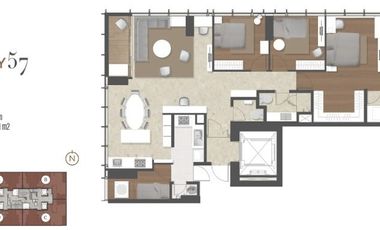 Luxury 57 Promenade Apartement 183m 3BR Thamrin Jakarta Pusat