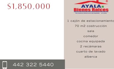 DEPARTAMENTO EN VENTA EN QUERETARO. ZAKIA. ZANHIA