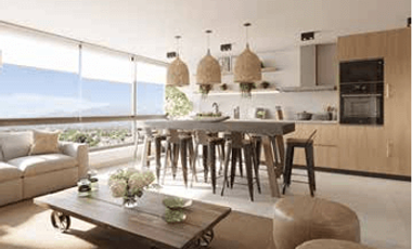 Departamento cero pie con  al 90% al 85% y planta 2D2B medidas 49,31 m2 valor 4470 uf  al 80% paga 5% en cuotas