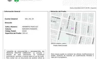 Departamento en Heriberto Frías 623