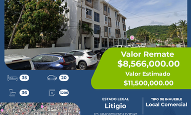 Hotel en venta en Melaque Centro, Cihuatlán, 35 habitaciones, 36 baños, 20 estacionamientos, 3200 m² de construcción (Remate bancario)
