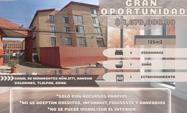 ¡¡Gran oportunidad!! Departamento a un costado de la Universidad Autónoma Metropolitana