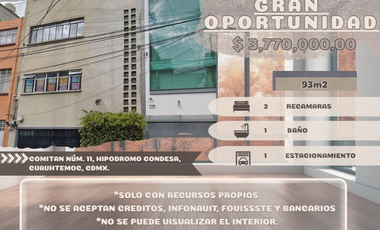 Departamento en venta, Hipódromo Condesa