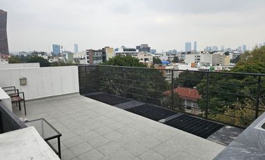🔹Penthouse con roof garden privado en Juan Sánchez Azcona, Narvarte, Ciudad de México