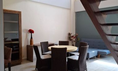 SE RENTA LOFT 2 PLANTAS AMUEBLADO SOBRE AV. KABAH SM:16.