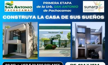 TERRENO CON TITULO DE PROPIEDAD VIA CIENEGUILLA - PACHACAMAC