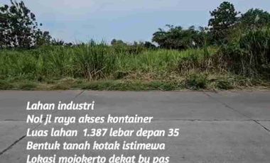 Lahan industri dekat by pas mojokerto