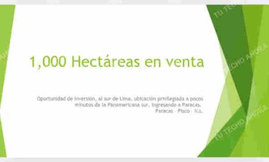 VENDO 1000 HECTÁREAS