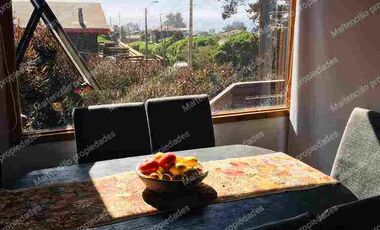 cabaña a pasos de bajada a playa con sauna y mirador exclusivo amplia terraza