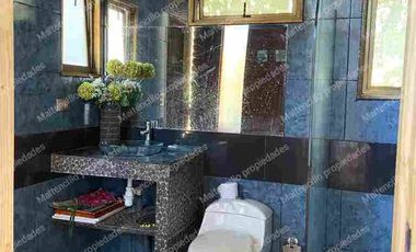 cabaña a pasos de bajada a playa con sauna y mirador exclusivo amplia terraza