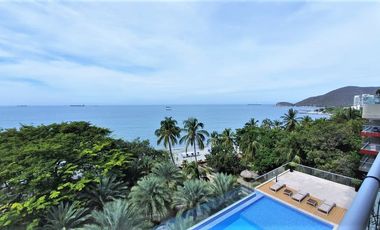 Apartamento de 4 habitaciones 5 baños en Pozos Colorados Frente al Mar.